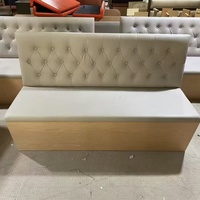 Banquette Lounge, restaurant, hôtel commercial de luxe, ensemble de banquettes d'angle, meuble de bar en cuir moderne