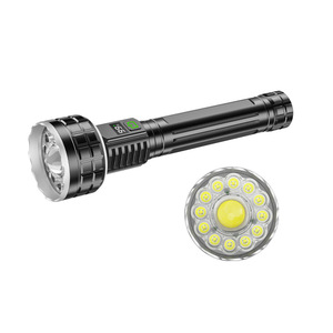 ไฟฉายดิจิตอลแบบพกพาสว่างพิเศษ 5000mAh ไฟ LED แบบชาร์จไฟได้สำหรับใช้งานกลางแจ้งในกรณีฉุกเฉินพร้อมการชาร์จประเภทซี - Product Image 3