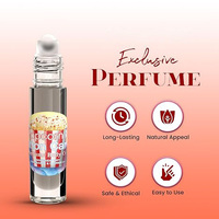 Huile de parfum en roll-on Popcorn Cotton Candy la plus vendue pour femme, format poche 0,34 fl oz, prête pour le transport aérien (TSA), coffret cadeau