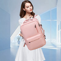 Mochila para Portátil Oxford Impermeable con Logotipo Personalizado, Cierre de Cremallera USB, Ligera, Gran Capacidad, Unisex, para Viajes, de Poliéster