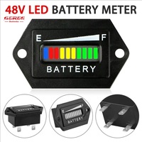 Indicateur de batterie au plomb rhomboïde 24/36/48 volts pour accessoires électriques Analyseur de batterie testeur avec affichage tricolore