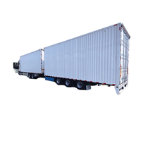 Remorque de fret logistique à 3 essieux à bas prix, de haute qualité et personnalisable, semi-remorque de type boîte fermée de 16 mètres