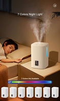 Humidificateur d'air ultrasonique intelligent 4L à vapeur froide et chaude avec application Tuya, grande capacité, lumière LED, pour chambre de bébé
