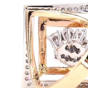 Bague élégante en or et diamants pour femme, véritable bijou scintillant, cadeau de mariage ou de fiançailles, design classique et élégant - Product Image 3