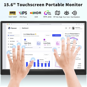 15.6 "Draagbare <span class=keywords><strong>Monitor</strong></span> Touchscreen 1080P. Usb C Ingebouwde Luidsprekers Voor Reizen Voor Laptop/Pc/Mac/Xboxps4/<span class=keywords><strong>5</strong></span>/Switch/Telefoon - Product Image 6