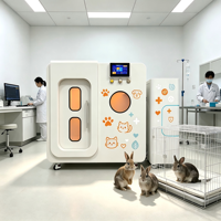 Chambre de thérapie hyperbare 1.3 ATA directe usine, chambre HBOT sûre pour la récupération des lapins, cochons d'Inde et petits mammifères