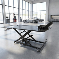 Table élévatrice pneumatique pour moto, élévateur à air comprimé pour moto avec verrou de sécurité