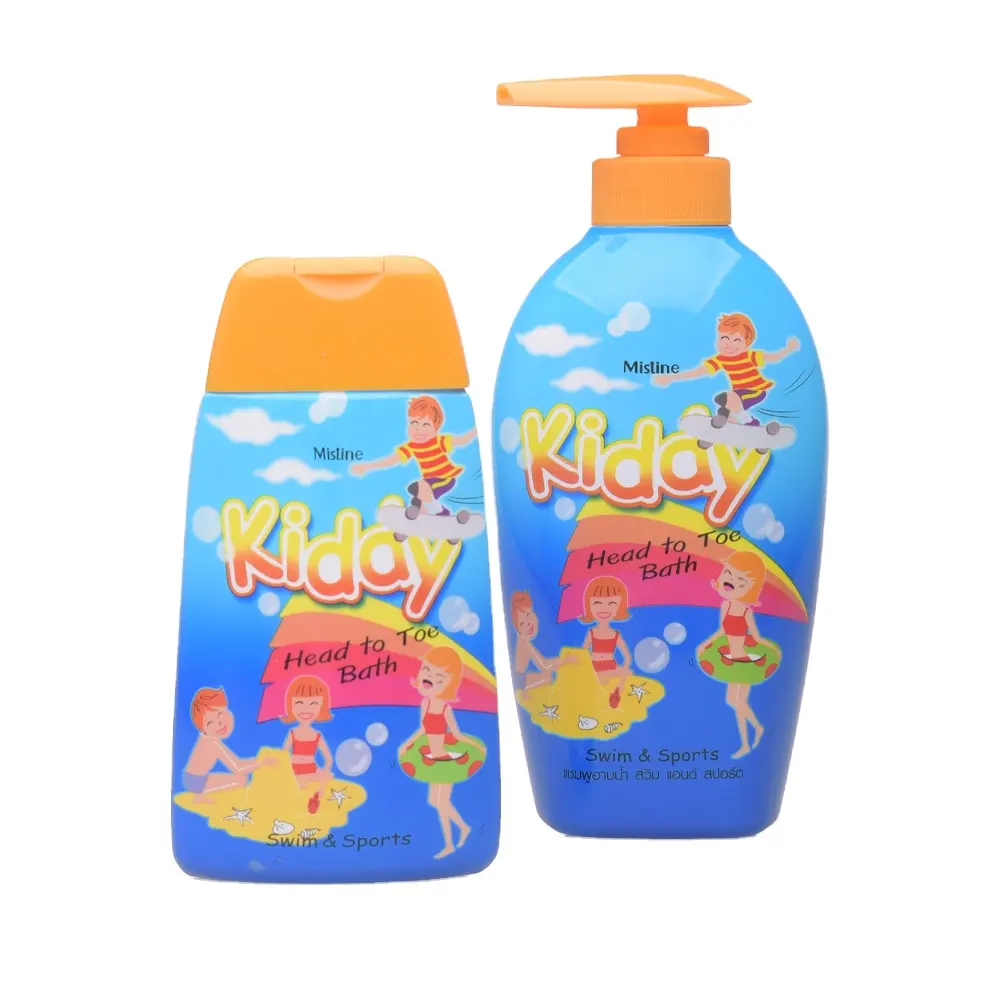 Mistine Kiddy Head to Toe Bath Swim and Sport Thai Kids Product Baño de pies a cabeza productos de baño para bebés y lavado para bebés