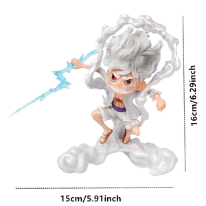 Figurines d'action en PVC de 16 cm, Anime <span class=keywords><strong>One</strong></span> <span class=keywords><strong>Piece</strong></span>, SD Nika <span class=keywords><strong>Luffy</strong></span> 5ème Gear Awake, figurines de collection, modèles décoratifs, cadeaux, jouets - Product Image 2