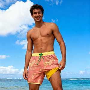 <span class=keywords><strong>Shorts</strong></span> de Playa y <span class=keywords><strong>Surf</strong></span> Reciclados, por Encima de la Rodilla, con Protección Solar UPF 50+, Diseño <span class=keywords><strong>Animal</strong></span> Sublimado, Personalizables - Product Image 1