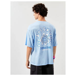 T-shirt ample à manches mi-longues pour homme, estival et décontracté, imprimé à l'arrière - Product Image 2