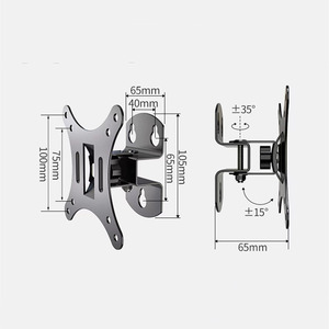 Supporto di montaggio <span class=keywords><strong>Tv</strong></span> rimovibile Vesa da 100mm a 100mm 15 gradi con <span class=keywords><strong>Tv</strong></span> personalizzato di alta qualità supporto supporto supporto a parete Dh500 - Product Image 2
