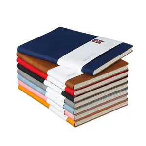 Caderno de capa dura com logotipo personalizado A6, caderno de capa dura para diário, planejador, caderno de couro PU A5