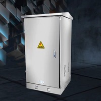 Gabinete de Red de Acero Inoxidable, Tipo Exterior, Montaje en Suelo, para Equipos de Conmutación, Gabinete Estándar de 19 Pulgadas, 1.2 Metros