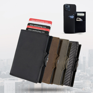 New Concept RFID Blocking Pop up Tarjeteros <b>Wallet</b> Magnetic Card <b>Holder</b> Anti Theft Cardholder <b>Wallet</b> With Strong Magnet - Product Image 1