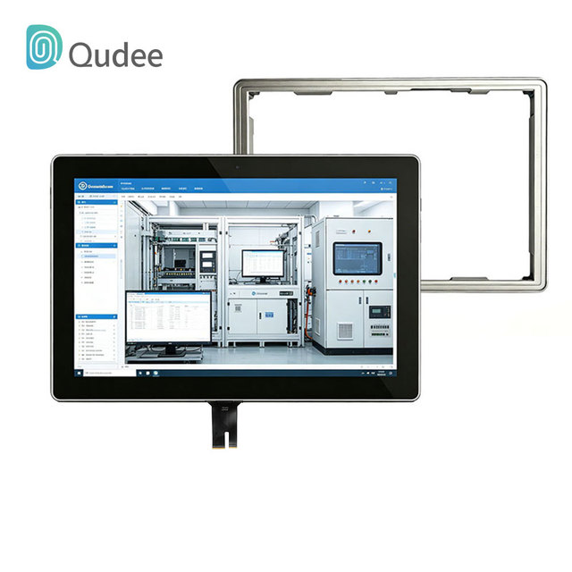 OEM ODM 10.1" High Precision Stamped Aluminum Bezel Custom Embedded Metal Front Frame for PCAP Capacitive Touch Panel Industrial