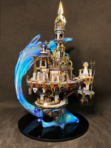 Mu 3D kim loại câu đố giá tốt nhất Atlantis kim loại mô hình Bộ dụng cụ tùy chỉnh xây dựng kiến trúc bị mất Thế Giới não trêu ghẹo trang trí nội thất Quà Tặng - Product Image 2