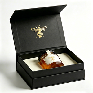 Caja <span class=keywords><strong>de</strong></span> Regalo Magnética Elegante para Envase <span class=keywords><strong>de</strong></span> <span class=keywords><strong>Miel</strong></span> <span class=keywords><strong>de</strong></span> <span class=keywords><strong>Abeja</strong></span>, Empaque <span class=keywords><strong>de</strong></span> Lujo para Botella <span class=keywords><strong>de</strong></span> <span class=keywords><strong>Miel</strong></span> - Product Image 4