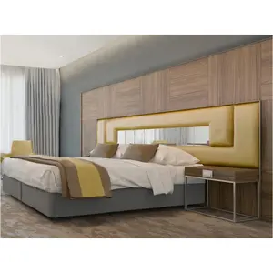 OEM लक्जरी डिजाइन उच्च गुणवत्ता कस्टम मेड सस्ते बिस्तर कमरे होटल फर्नीचर