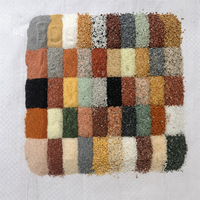 Aggregat de sable coloré naturel pour tuiles de toit revêtues de pierre, peinture à la pierre véritable, terrazzo, sol époxy, résistant aux UV et aux décolorations