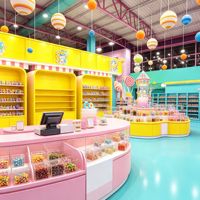 Agencement complet de confiserie CIRI : Rénovation et décoration sur mesure, vitrine de luxe pour chocolats avec éclairage LED