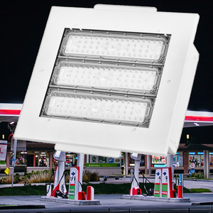 Projecteurs LED d'extérieur 100W LUMILEDS pour auvent, IP65, en aluminium, à montage en surface, garantie 5 ans, température de couleur 4000K-6500K, pour stations-service - Product Image 5