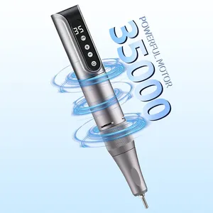 35000RPM Wireless Stainless Steel Nail <b>Drill</b> Pen USB Rechargeable Dual-End Nail File Polishing Salon Tool Portable Manicure - Product Image 4