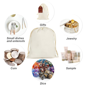 कस्टम दराज बैग कार्बनिक कपास छोटे दराज स्ट्रिंग स्ट्रिंग उपहार बैग ड्रॉस्ट्रिंग कस्टम लोगो पैकेजिंग कपास ड्रॉस्ट्रिंग बैग - Product Image 3