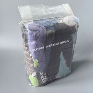 Chiffons en molleton de coton pur pour usage industriel, couleurs mélangées, essuie-tout en tissu molletonné 100 % coton, 10 kg, chiffons en coton mélangé - Product Image 1