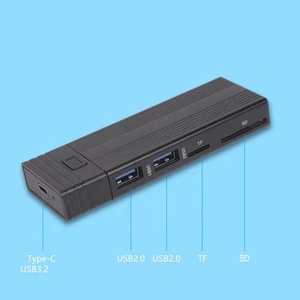 Multifunction Type-C to <strong>M.2</strong> Ngff NVME <strong>SSD</strong> Enclosure with USB Hubs TF/SD <strong>Card</strong> <strong>Reader</strong> - Product Image 5