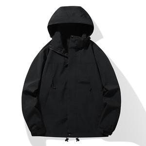 Veste Softshell Légère Personnalisée OEM, Veste d'Extérieur Coupe-Vent à Couche Unique pour le Printemps et l'Automne Fabrication de Marque Privée - Product Image 3