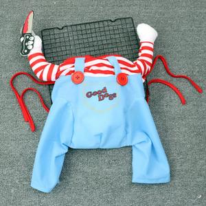 Disfraces de Halloween para Mascotas, Divertidos Trajes de Vaquero para Perros y Gatos, Ropa de Poliéster a Rayas, Cómoda y Ecológica para Mascotas Pequeñas - Product Image 4