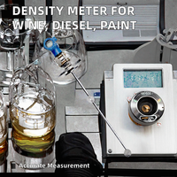 Densimètre pour la vinification, hydromètre 24VDC en acier inoxydable, capteur de densité haute précision avec compensation de température pour liquides et solides