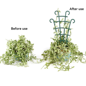 Pot de fleur d'escalade de poteau de <span class=keywords><strong>support</strong></span> de vigne de rose de <span class=keywords><strong>lierre</strong></span> vert avec l'outil de jardinage de plaid de corne de mouton pour des fournitures de jardin - Product Image 2