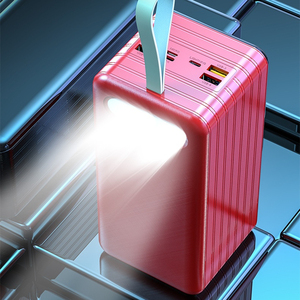 Banco de energía portátil con cordón, cargador rápido de gran capacidad, 100000mah, salida 4USB, 3 Entradas, venta al por mayor de fábrica, gran oferta - Product Image 4