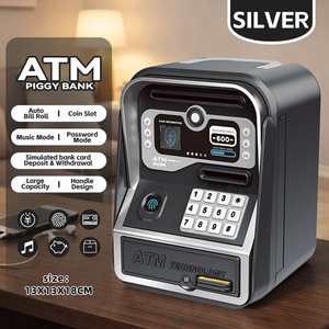 กระปุก<span class=keywords><strong>ออมสิน</strong></span>ของเล่นเด็ก รูปแบบจำลองพลาสติก พร้อมระบบสแกนลายนิ้วมือ ใส่บัตรได้ ความจุเยอะ พร้อมรหัสผ่าน - Product Image 4