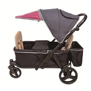 Purorigin yeni varış çift bebek ve yürümeye başlayan arabası çok fonksiyonlu katlanabilir vagon açık kamp için - Product Image 2