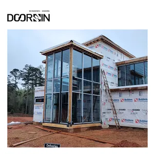 Doorwin Residential South Carolina Project Aluminum Glass Curtain Wall Panels Exterior Curtain Wall