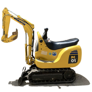 Mini-excavatrice Komatsu PC01 d'occasion de qualité supérieure, 0,3 tonne |   Machine à chenilles en caoutchouc fabriquée au Japon pour les espaces restreints - Product Image 1