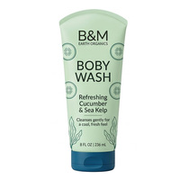 Produit de bain liquide Nature Caring Kids, huiles de zeste d'agrumes, pour nouveau-nés, shampoings pour nouveau-nés, savon de lavage doux
