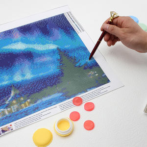 4 Pcs/Box Diamond Painting Clay Diy Diamond Embroidery Accessories Macaron Storage Container Round Clay Point Drill Tools - Product Image 6