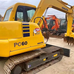 Excavatrice sur chenilles Komatsu PC60 d'occasion, 6 tonnes, avec composants PLC essentiels intactes, moteur, boîte de vitesses, pompe à engrenages, roulement - Product Image 1