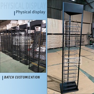 Expositor Industrial de Granito Combinado con Estante para Pisos de Piedra, Exhibidor Orbital Multipanel para Losas, Azulejos y Cuarzo - Product Image 2