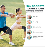 Manchons de protection pour les genoux, genouillères de basketball, manchon de compression, genouillères de sport en nylon pour soulager la douleur de l'arthrite