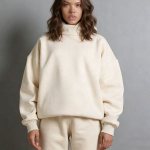 Sweat à capuche oversize pour femme, rose, en molleton de coton tricoté 500 GSM, respirant, personnalisable, pour l'été - Product Image 3