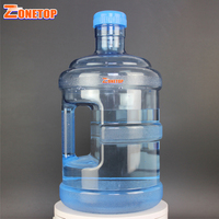 Eau Minérale De haute Qualité PC Bouteille Ronde 5000ml 5 Litres 5 Litres L 5 Litres Réservoir D'eau Avec Poignée