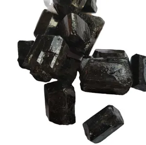 Cristais naturais pedra de cura em massa, pedra de turmalina preta para feng shui