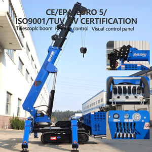 Mini grue araignée à chenilles, directement de l'usine |   Grues à flèche télescopique hydrauliques de 3 tonnes |   Recrutement de revendeurs - Product Image 4
