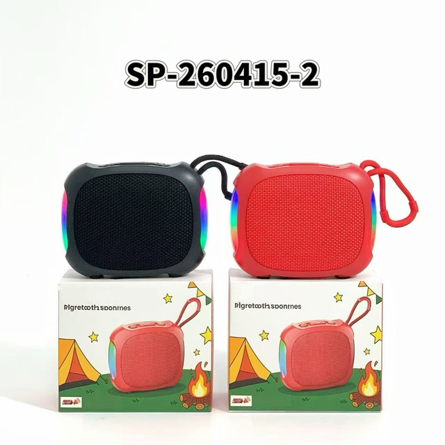 Portable Mini Bluetooth Speaker with RGB LED Light Wireless Waterproof Speaker, HiFi Stereo Sound TWS Pairing, Long Battery Life