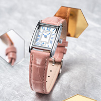 Reloj de Pulsera Deportivo de Moda para Mujer, Cuadrado, de Aleación, con Números Romanos, Elegante, de Cuarzo, Venta al por Mayor, Directo de Fábrica, Envío Inmediato